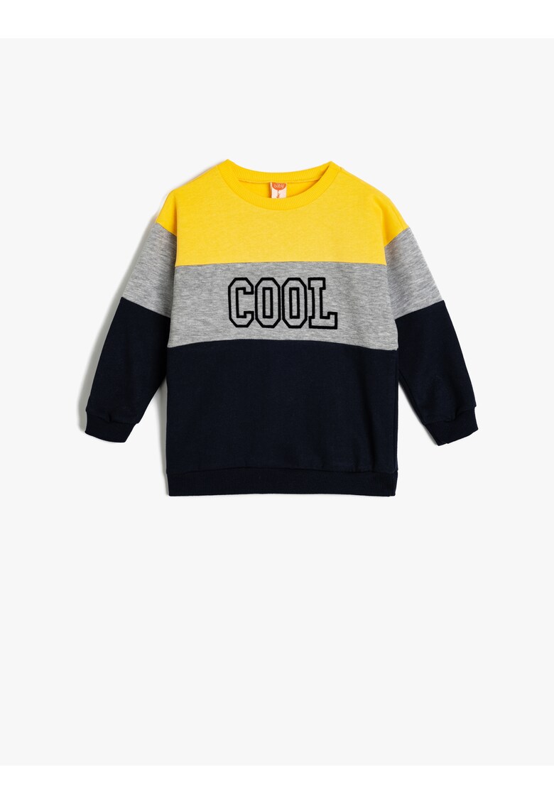 Bluza de trening cu model colorblock