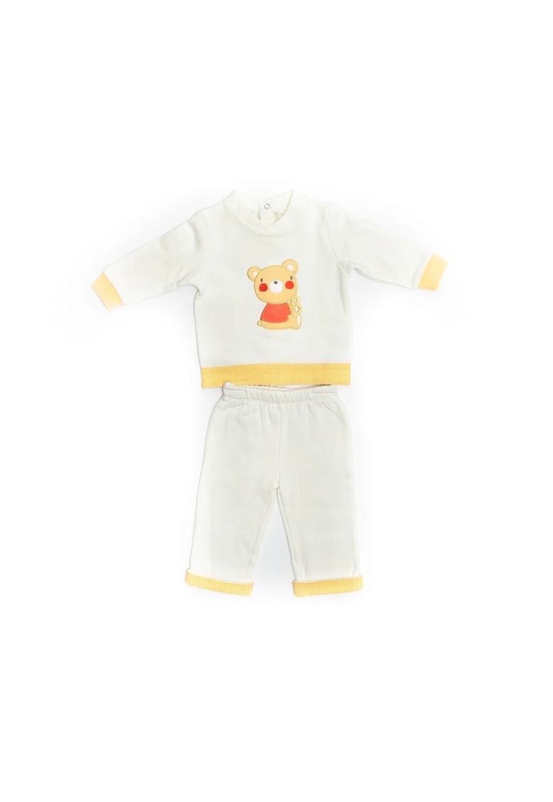 Compleu cu imprimeu ursulet - baietei - 25945