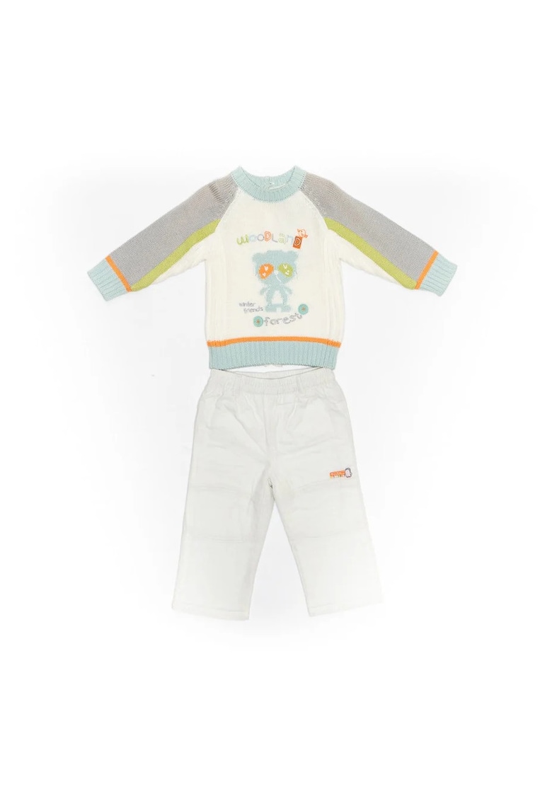 Compleu bluza si pantaloni - bebelusi - 32925 - Gri -
