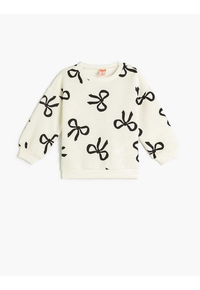 Bluza de trening cu model si maneci cazute