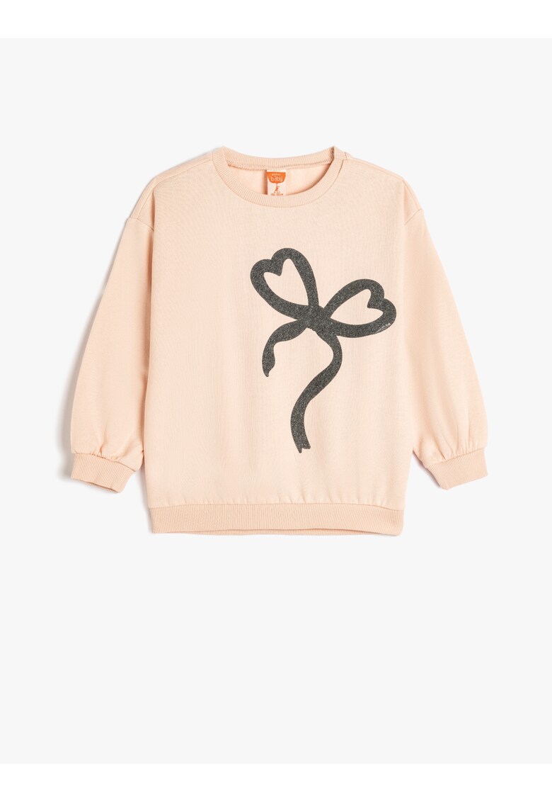 Bluza de trening cu imprimeu grafic - Roz