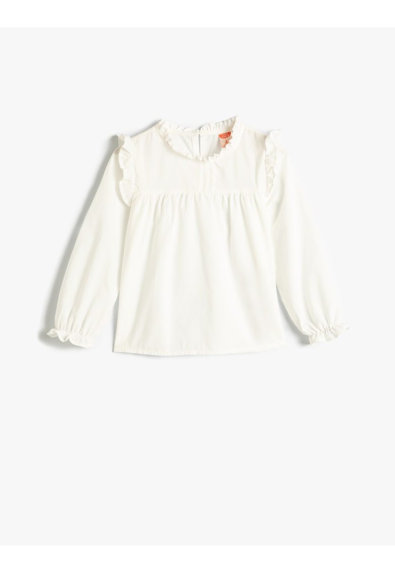 Camasa din bumbac cu volane