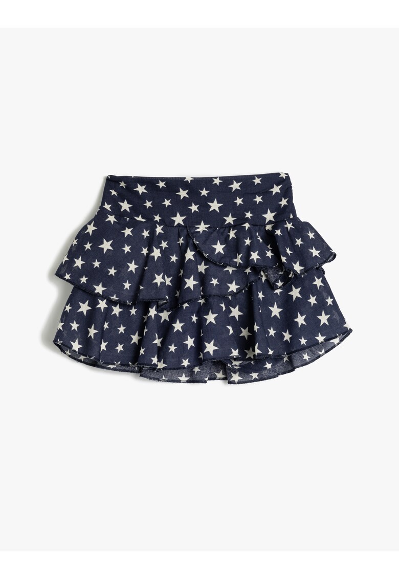 Fusta cu volane si model cu stele Fusta cu volane si model cu stele