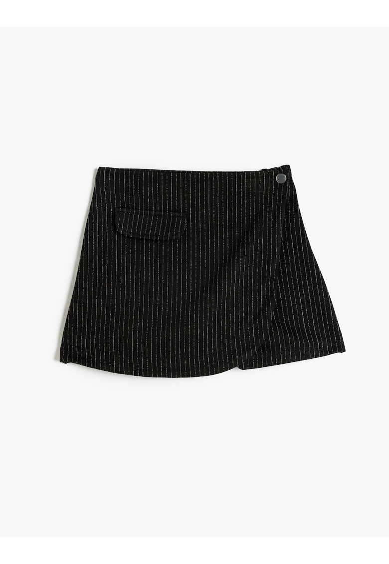 Fusta-pantalon cu model in dungi