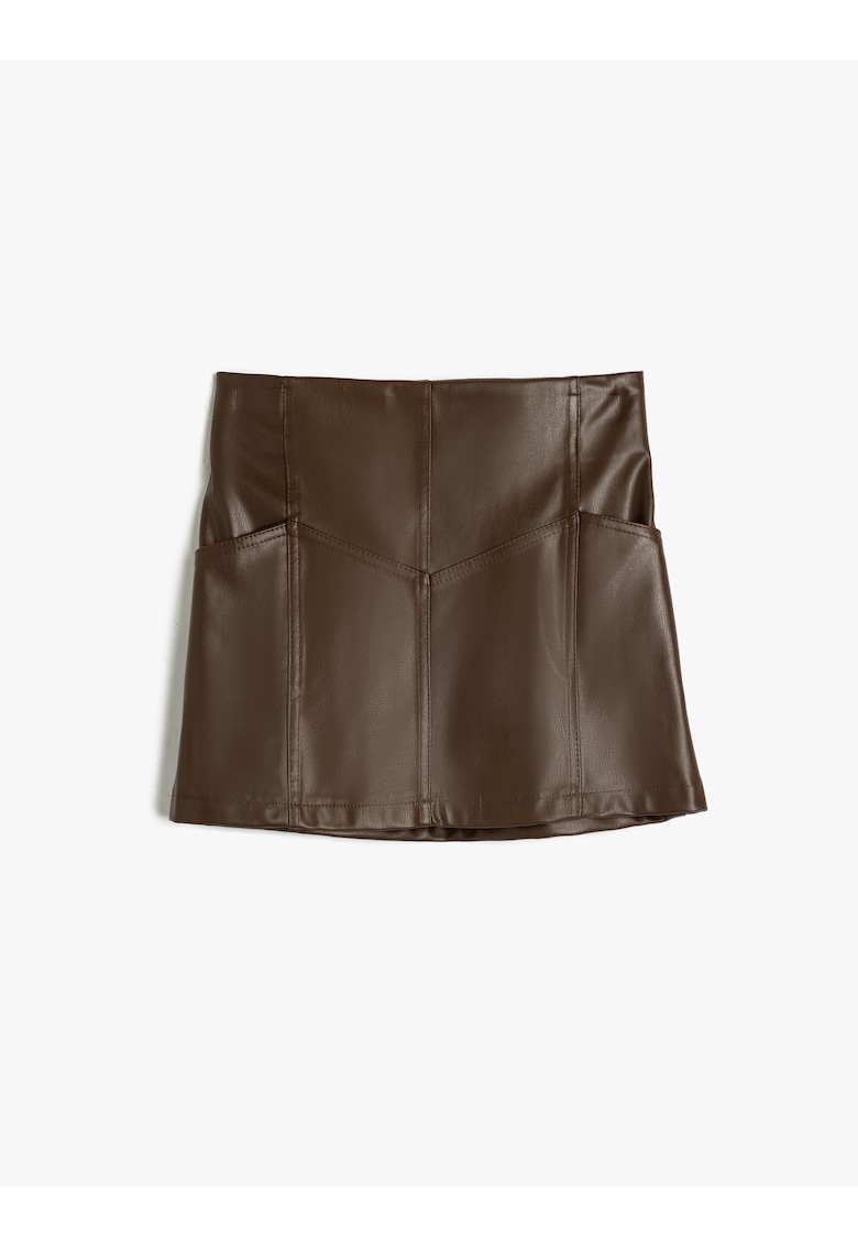 Fusta mini din piele ecologica