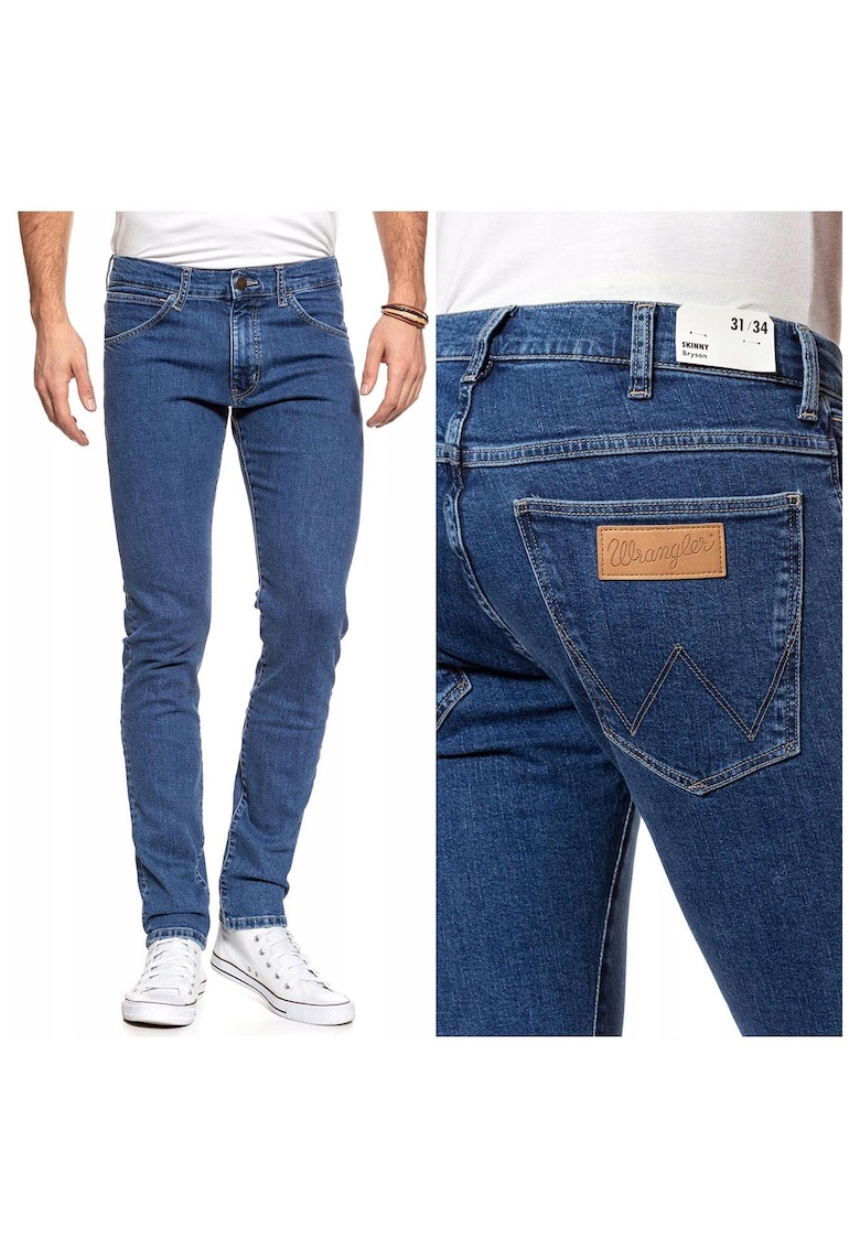 Blugi barbati -  Bryson - Bumbac - Lungi - Barbati - Slim fit - W29-L34 US - Albastru