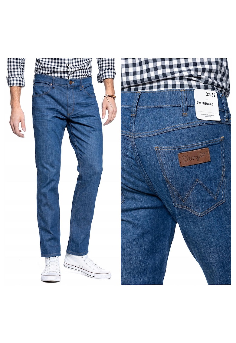 Blugi barbati - Greensboro - Bumbac - Lungi - Barbati - Regular fit - W31-L34 US - Albastru Blugi barbati - Greensboro - Bumbac - Lungi - Barbati - Regular fit - W31-L34 US - Albastru