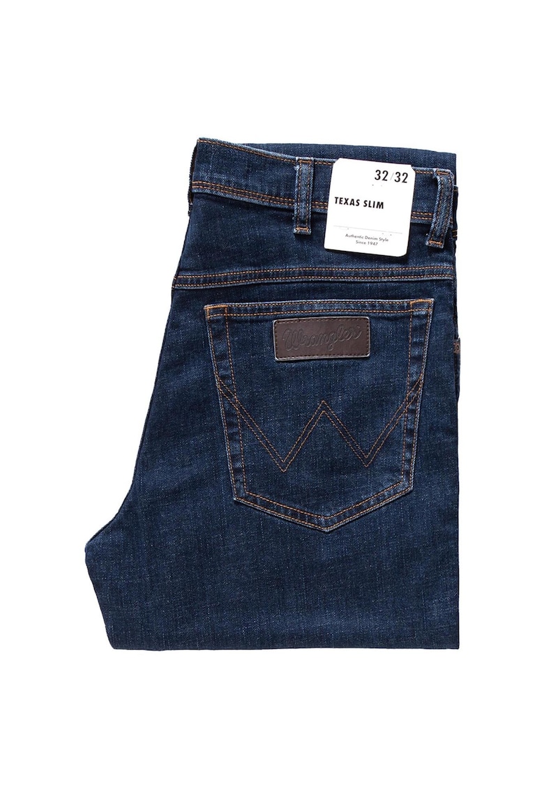 Blugi barbati -  Texas - Bumbac - Lungi - Slim fit - W35-L30 US - Albastru