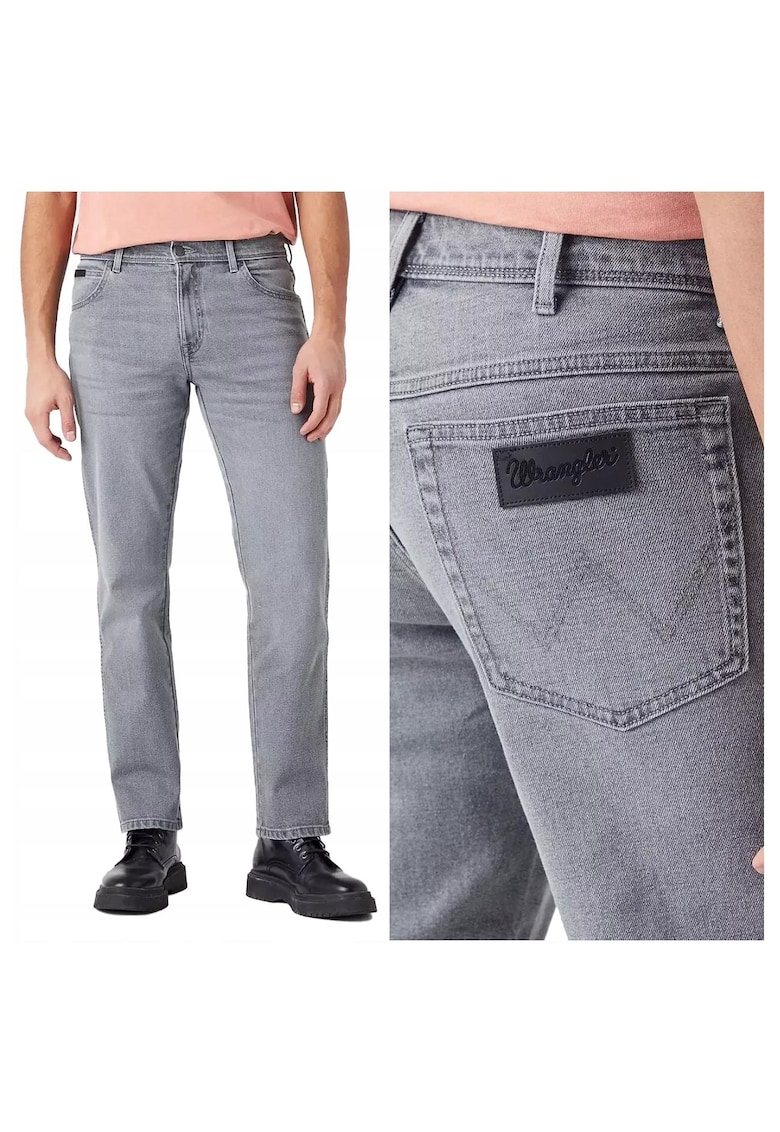 Blugi barbati -  Wrangler - Bumbac - Lungi - Barbati - Slim fit - W34-L30 US - Gri