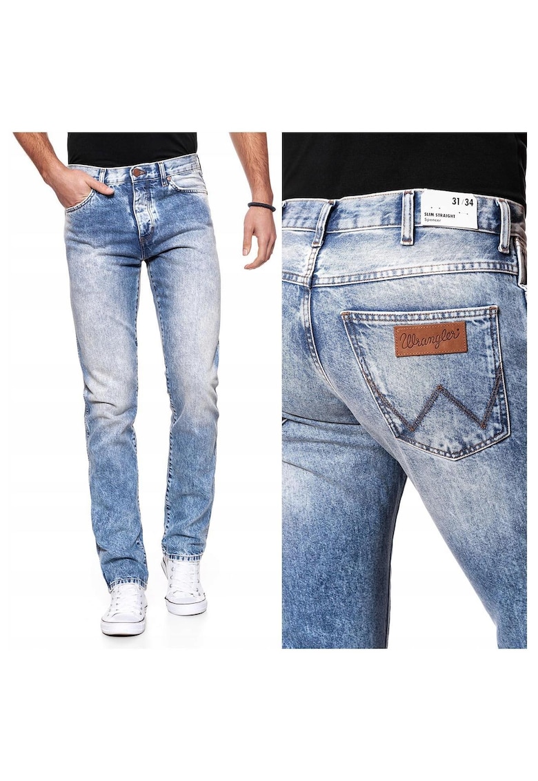 Blugi barbati -  Wrangler - Bumbac - Lungi - Barbati - Slim fit - W29-L34 US - Multicolor