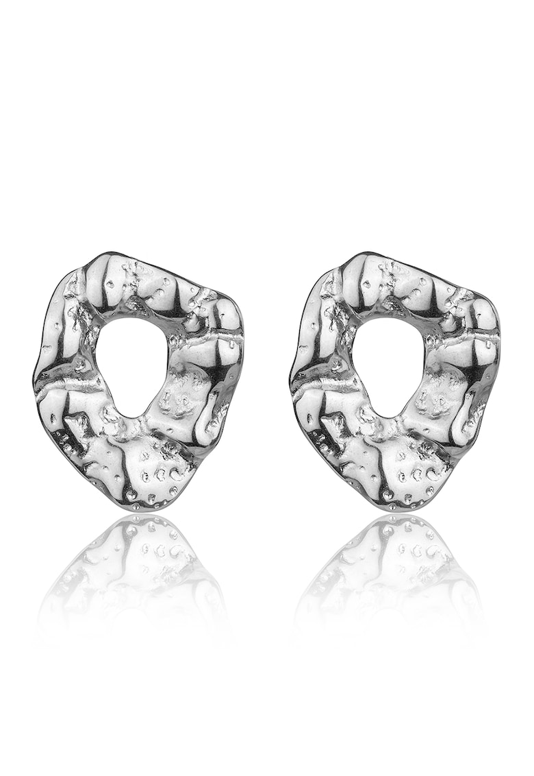 Cercei din argint placati cu aur de 18K Haisley - Argintiu