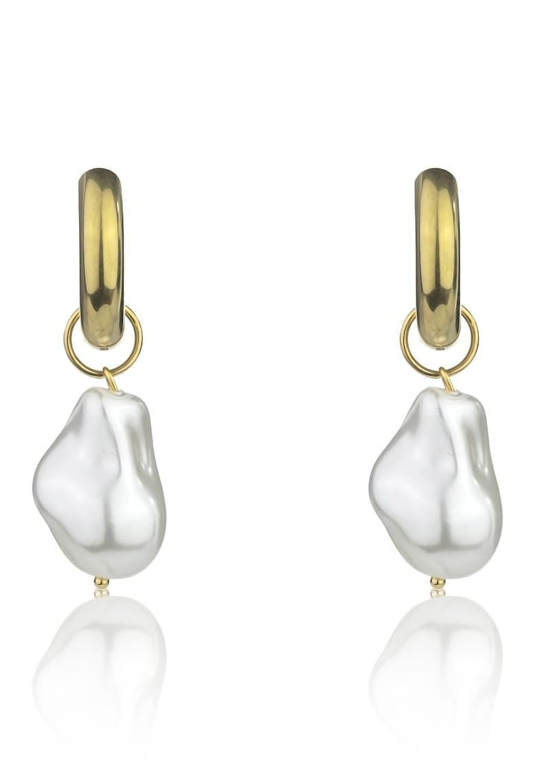 Cercei placati cu aur de 18K Mira Cercei placati cu aur de 18K Mira