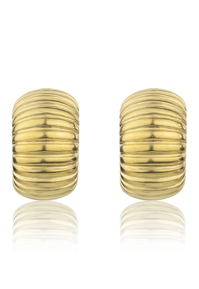 Cercei placati cu aur de 18K cu tija