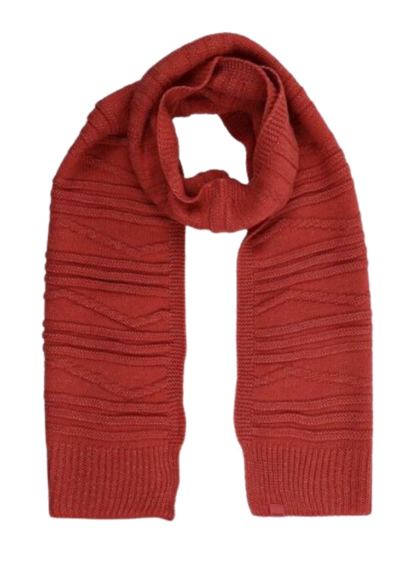 Fular dama  portocaliu - 180x29cm - acril 90% - poliester 10%