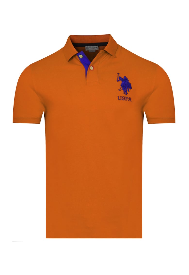 U.S. POLO Tricou polo pentru barbati SALM - Portocaliu