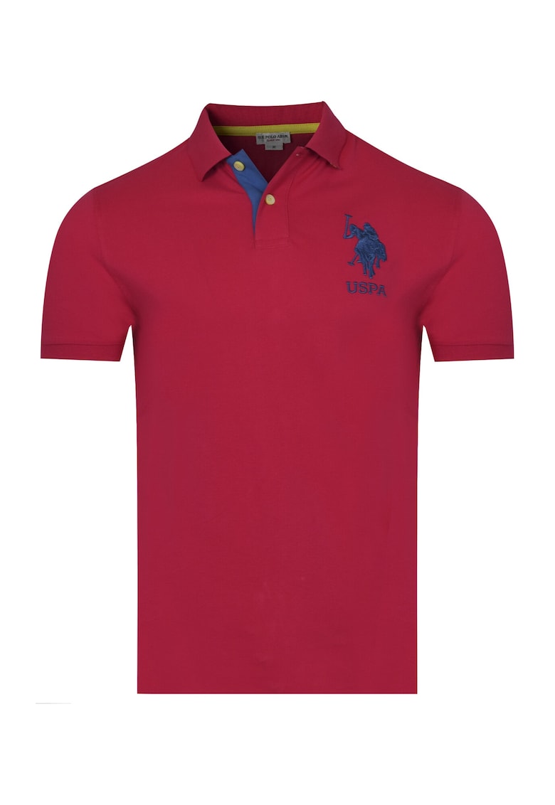 US POLO ASSN U.S. POLO Tricou polo pentru barbati SALM - Rosu