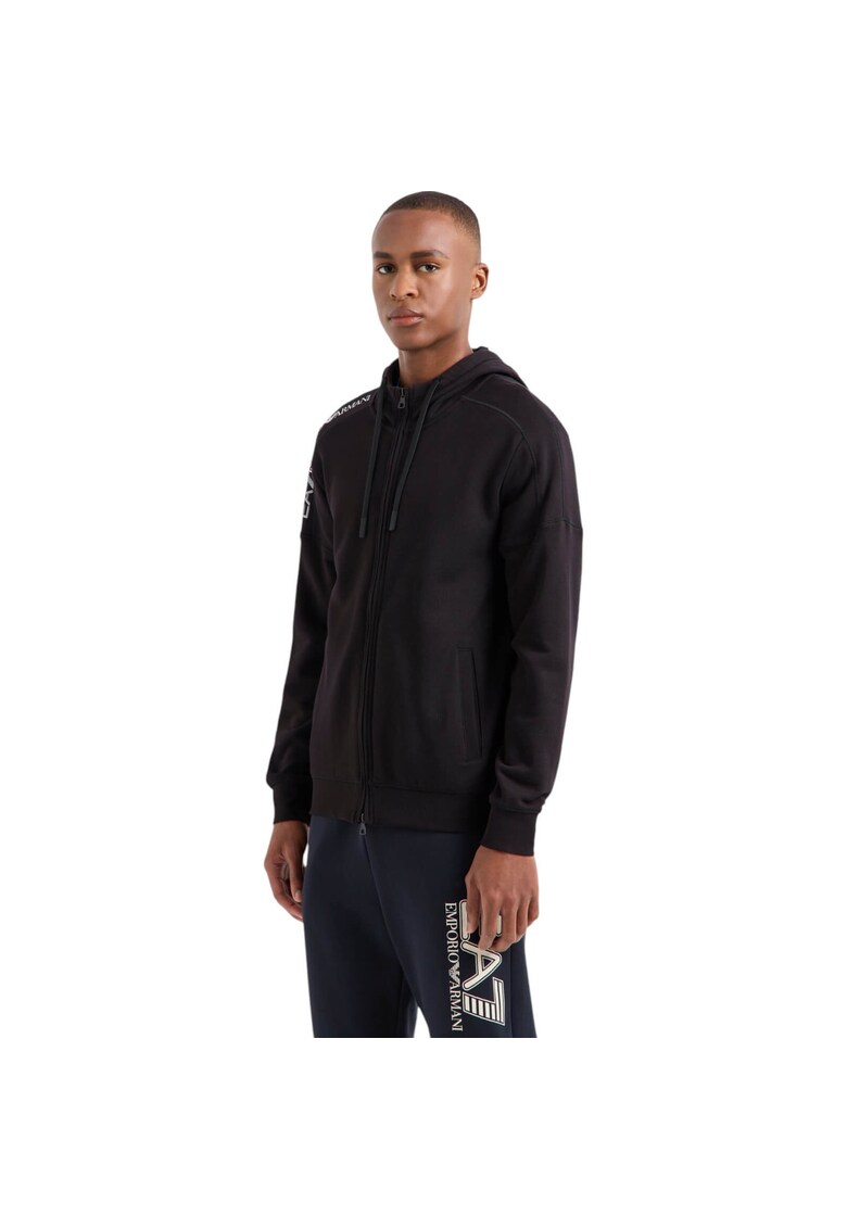 Hanorac EA7 Tape Logo FZ 38697 - Negru