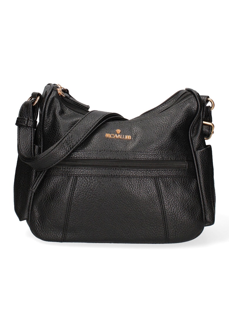 Geanta crossbody din piele ecologica cu buzunare exterioare cu fermoar Seraphina