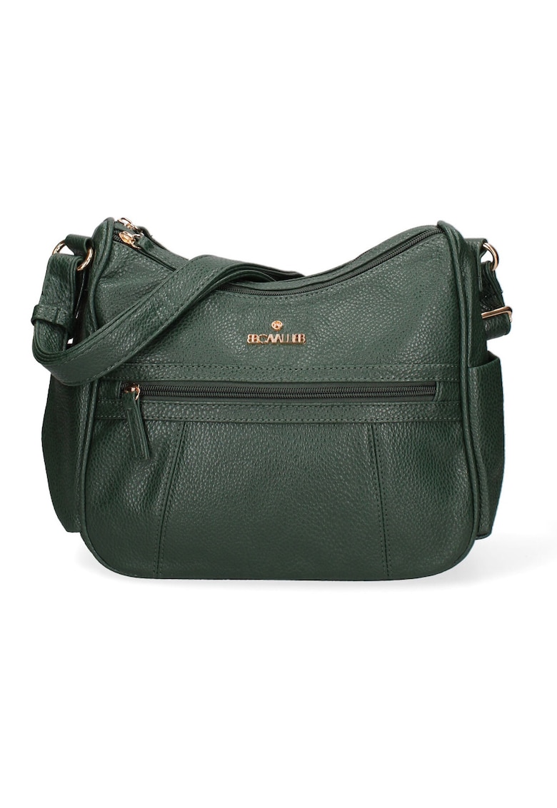 Geanta crossbody din piele ecologica cu buzunare exterioare cu fermoar Seraphina