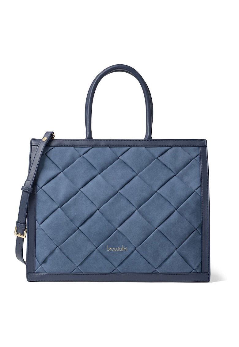 Geanta shopper din piele ecologica cu bareta detasabila Geanta shopper din piele ecologica cu bareta detasabila