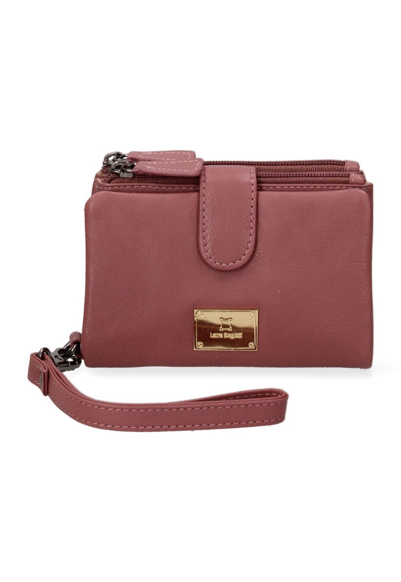 Portofel din piele cu fermoar