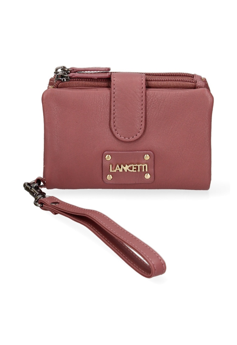 Portofel din piele cu logo