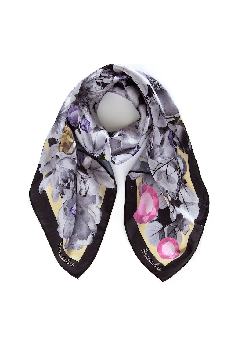 Esarfa cu imprimeu floral
