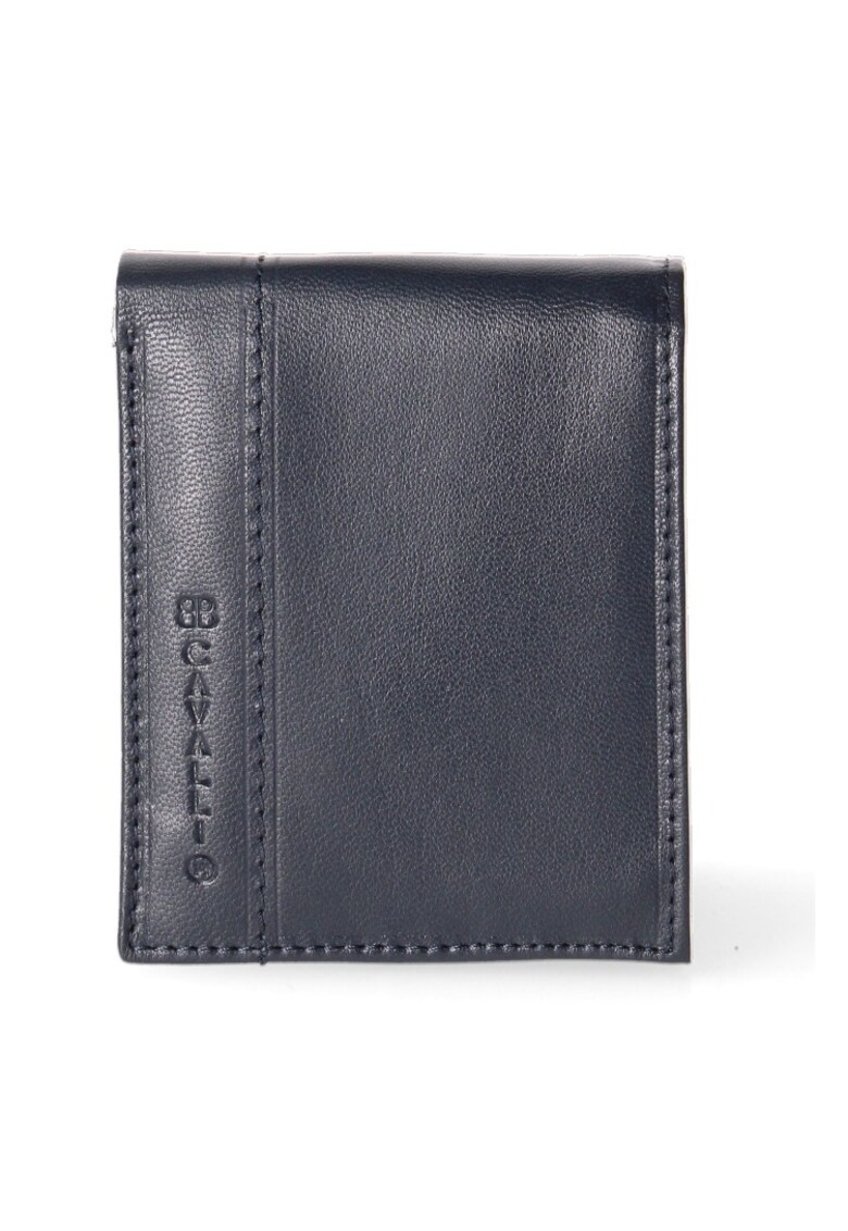 Portofel pliabil de piele - Albastru