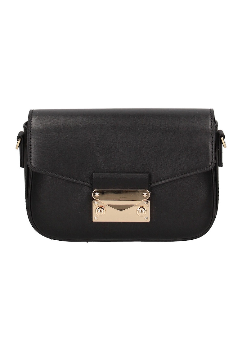 Geanta crossbody de piele cu logo