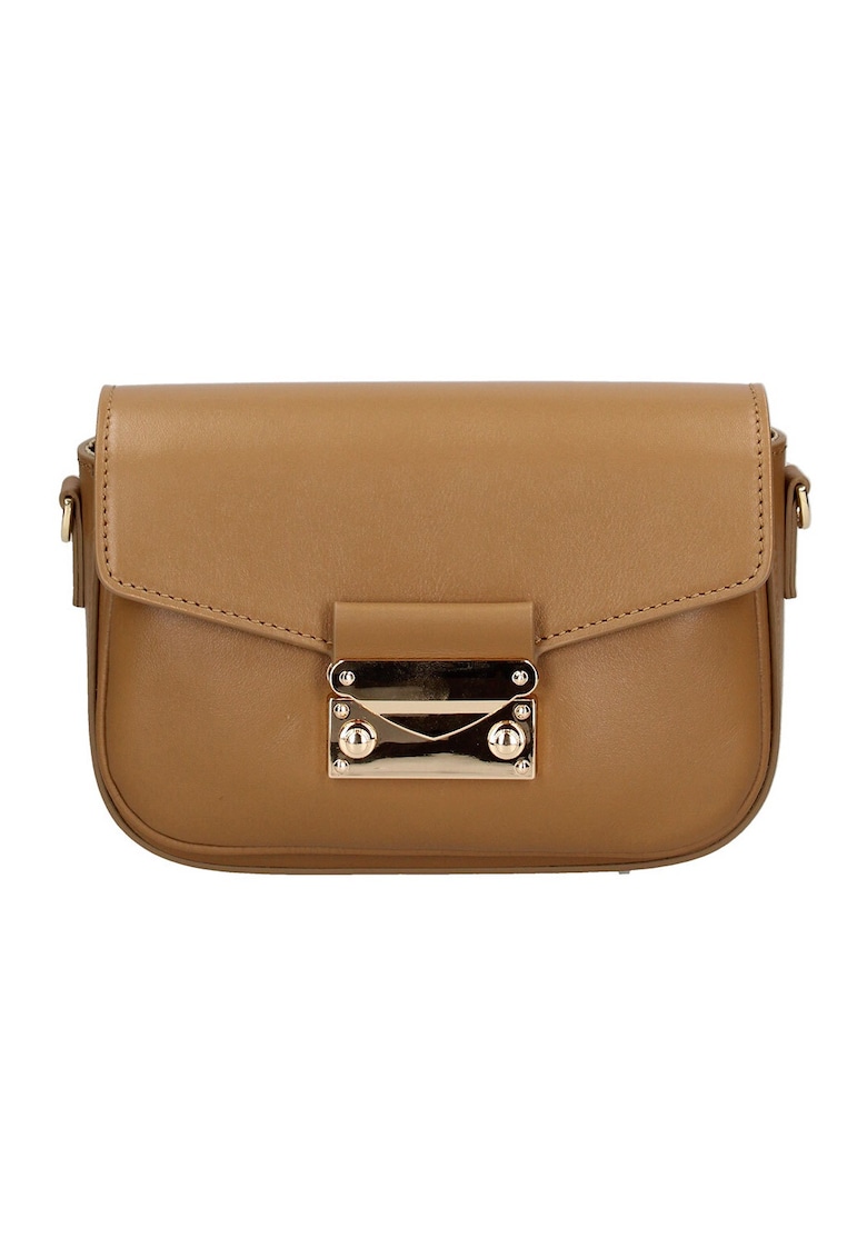 Geanta crossbody de piele cu logo