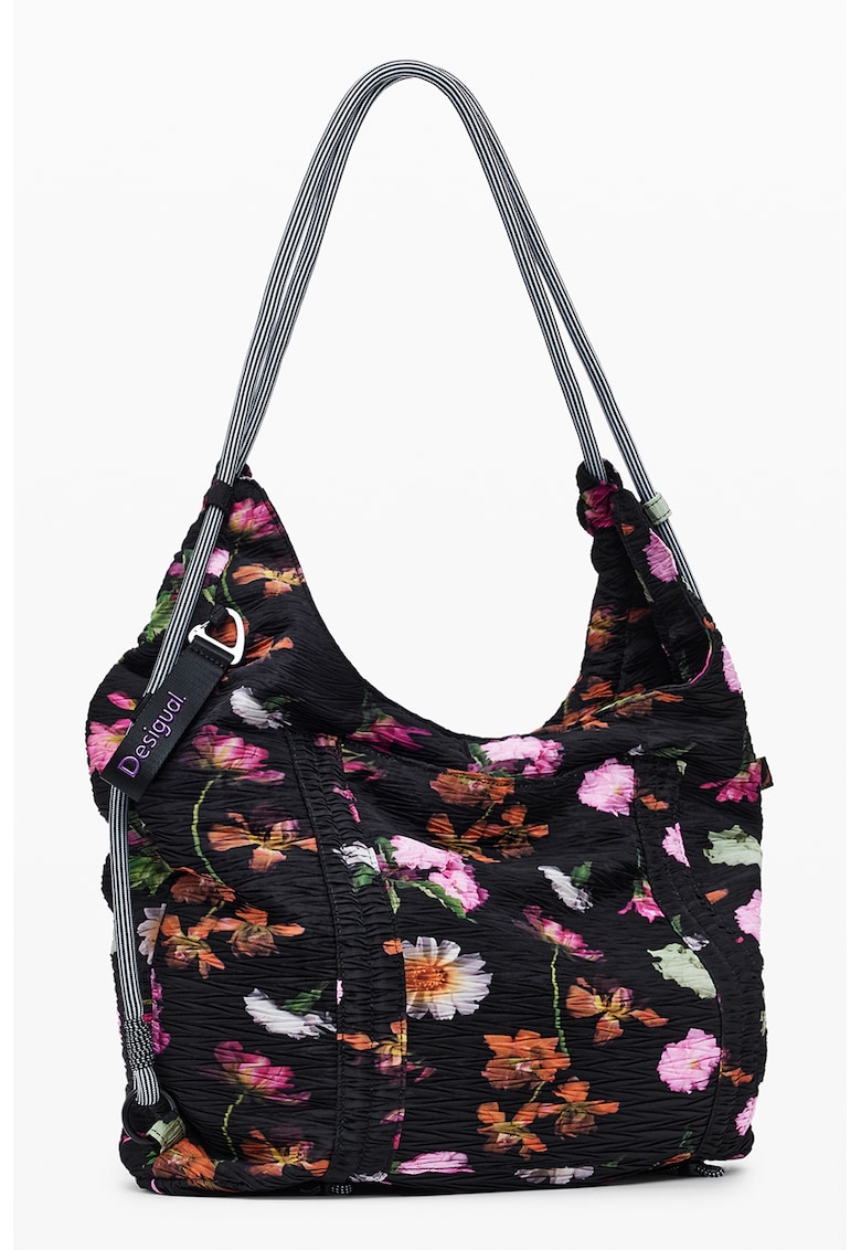 Geanta hobo cu imprimeu floral