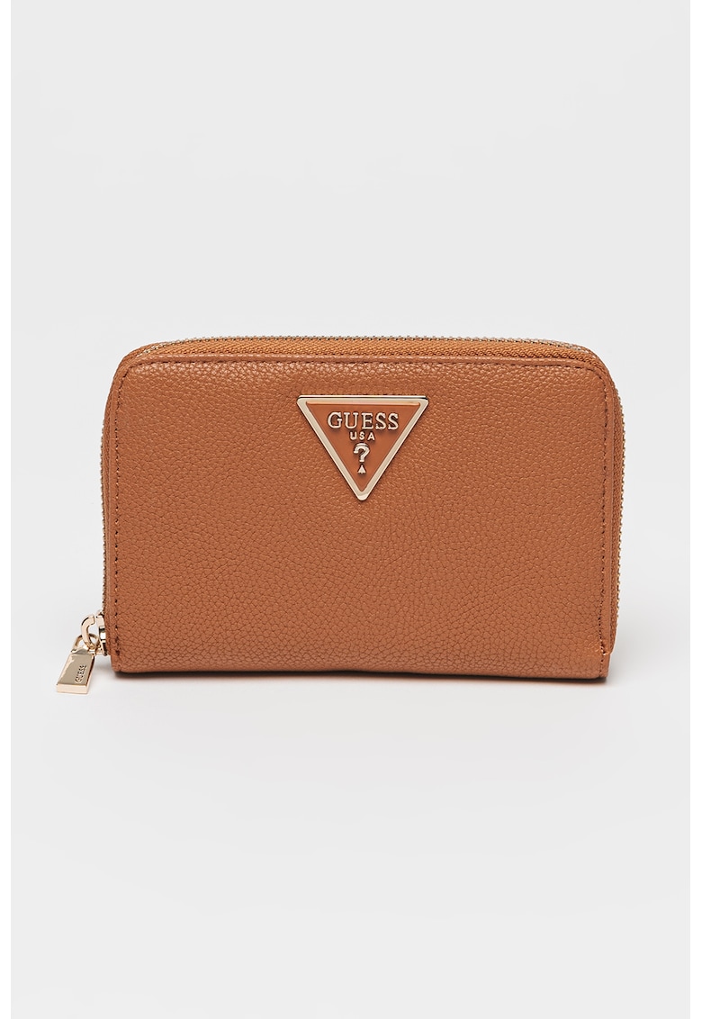 Portofel de piele ecologica cu logo si fermoar Laurel