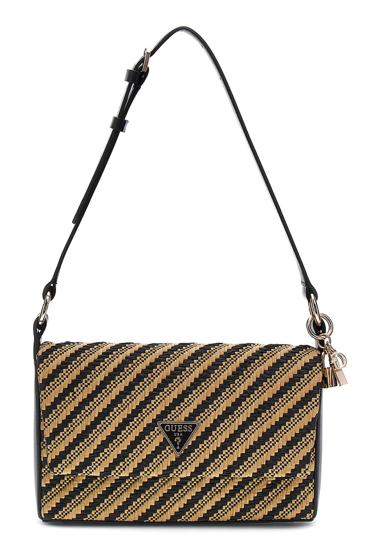 Geanta crossbody cu aspect tesut Emelda