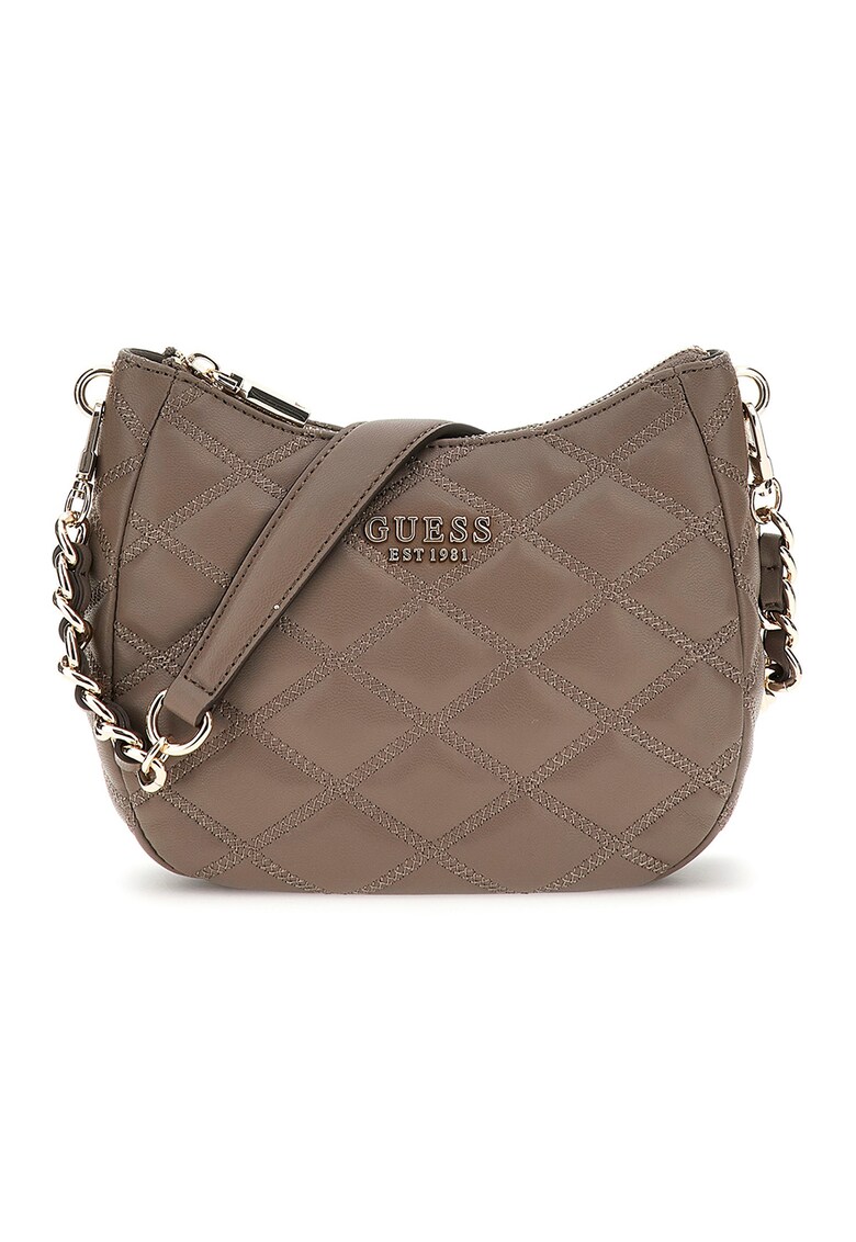 Geanta din piele ecologica cu bareta de umar Tamsin - Maro taupe