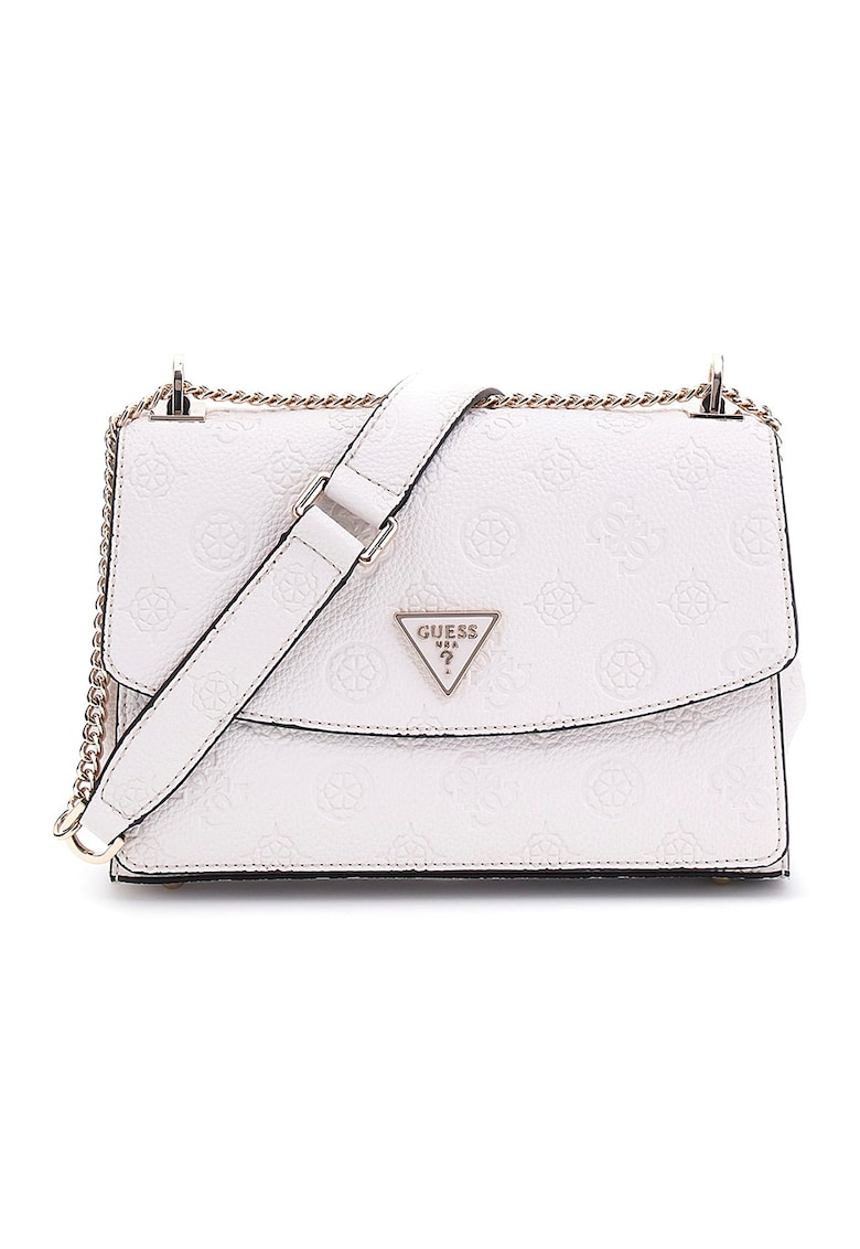 Geanta crossbody de piele ecologica Cresidia - Alb murdar