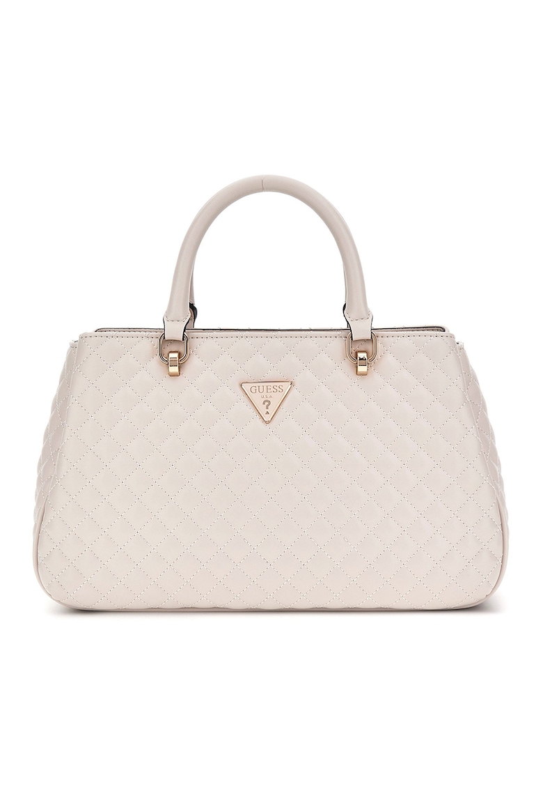 Geanta din piele ecologica cu bareta de umar si aspect matlasat Rianee