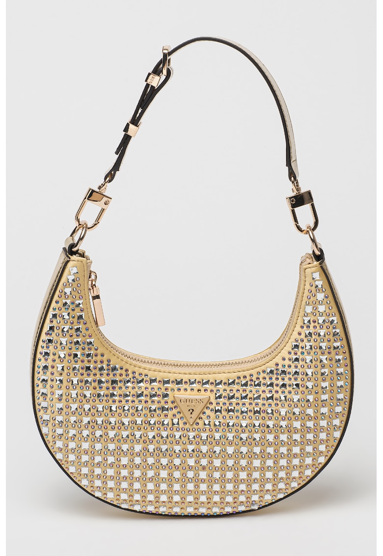 Geanta cu strasuri - in forma de semiluna