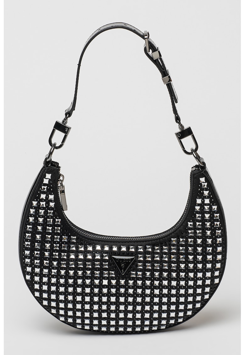 Geanta cu strasuri - in forma de semiluna