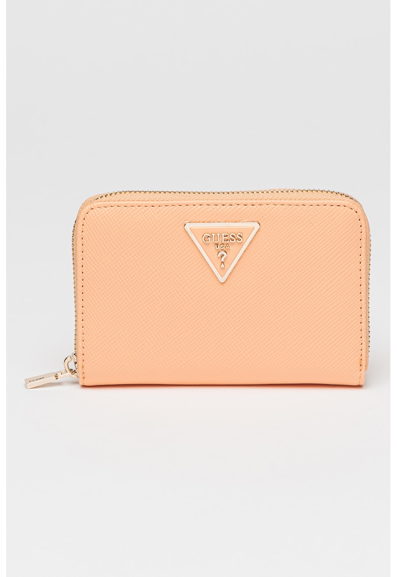 Portofel de piele ecologica cu logo si fermoar Laurel