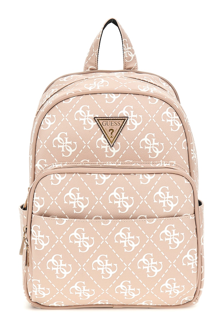 Rucsac cu model si model pe partea din spate Berta - Alb/Maro deschis