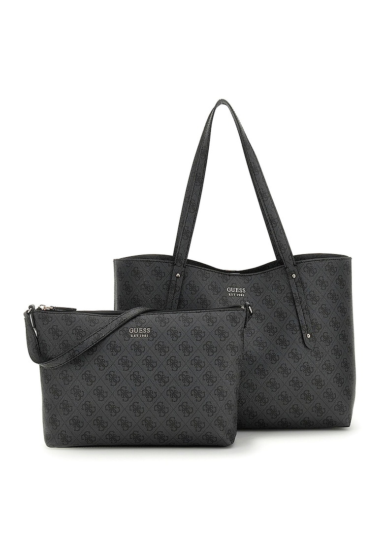 Geanta tote din piele ecologica Brenton - Gri carbune