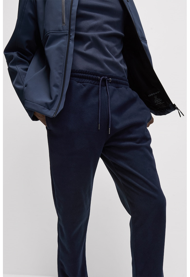 Pantaloni de trening din fleece cu talie ajustabila Pantaloni de trening din fleece cu talie ajustabila