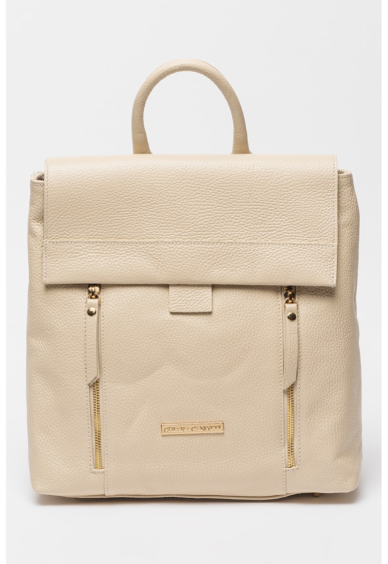 Rucsac de piele cu clapa Rucsac de piele cu clapa