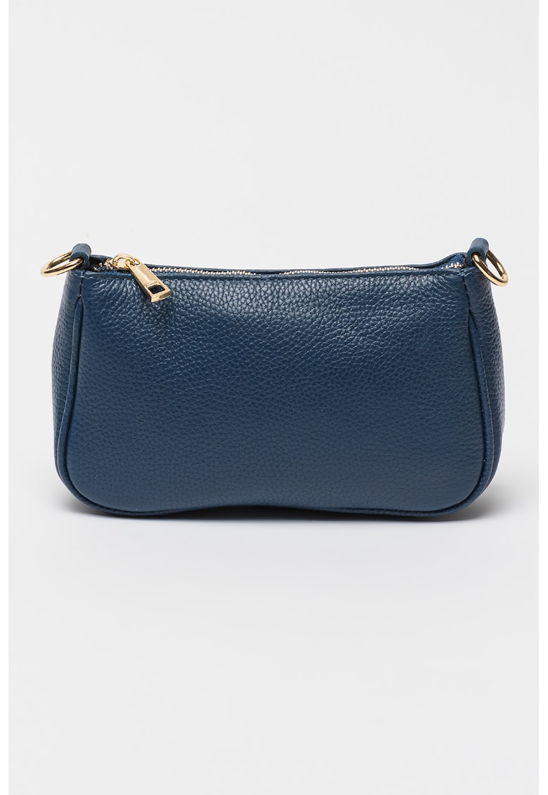 Geanta crossbody de piele cu bareta de lant