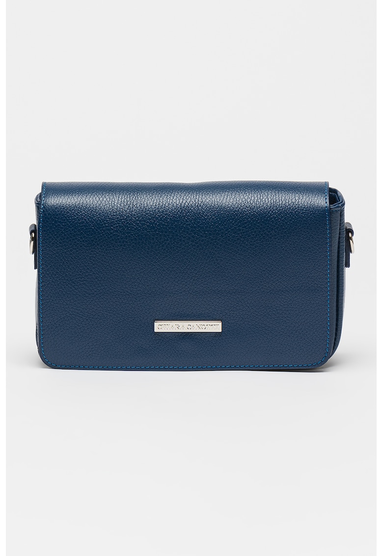 Geanta crossbody de piele cu bareta detasabila