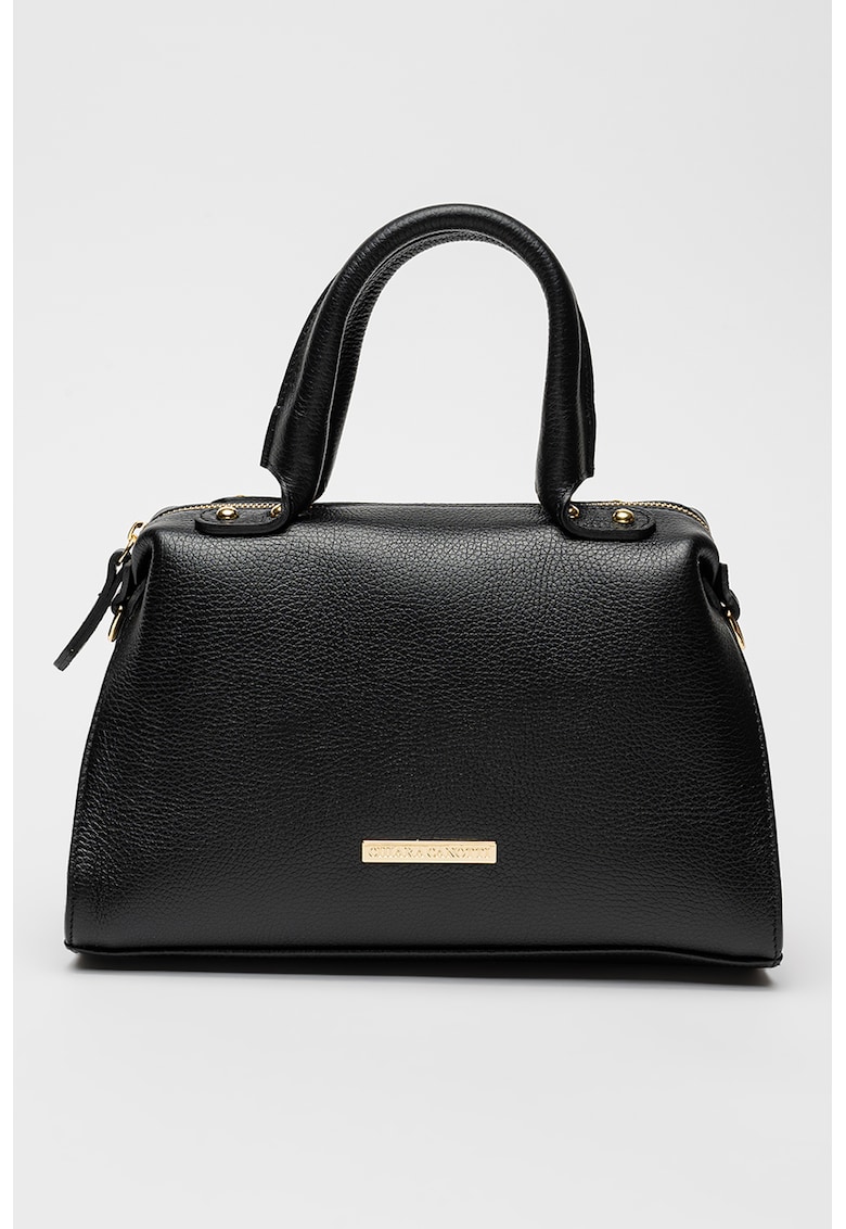 Geanta din piele cu bareta detasabila de umar