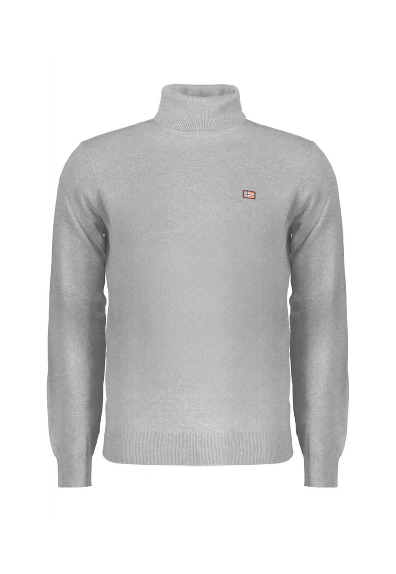 Bluza cu gat barbati - cu logo brodat - Regular fit -