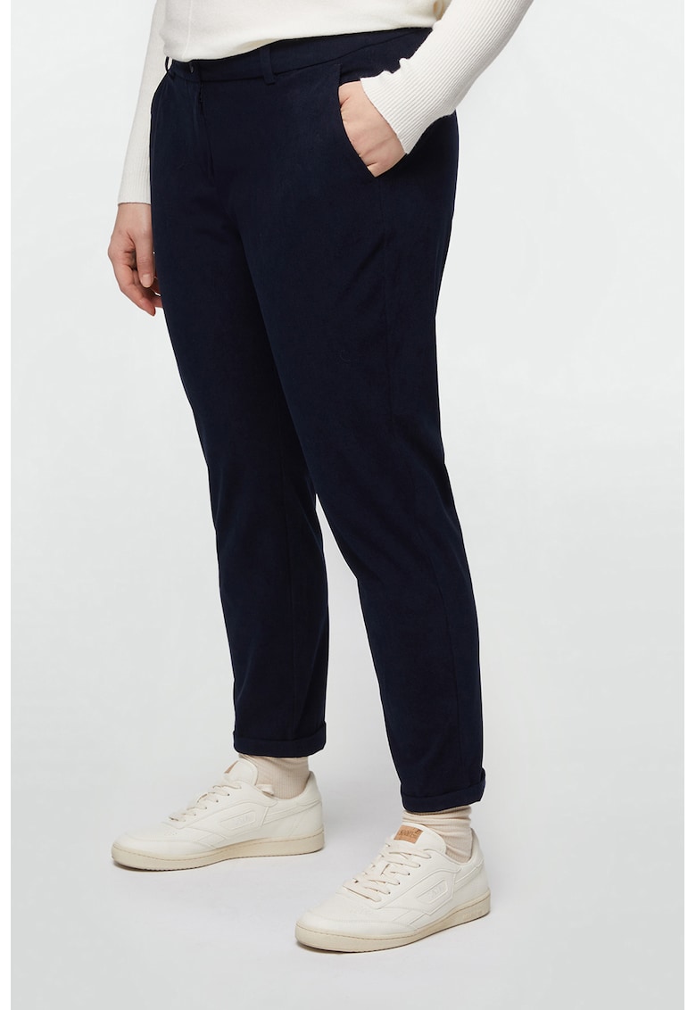 Pantaloni uni conici - Albastru ultramarin