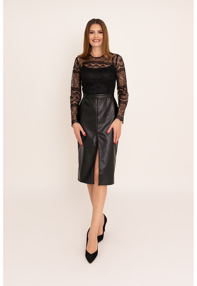 Rochie cu model 2 in 1 si garnituri din dantela Myra