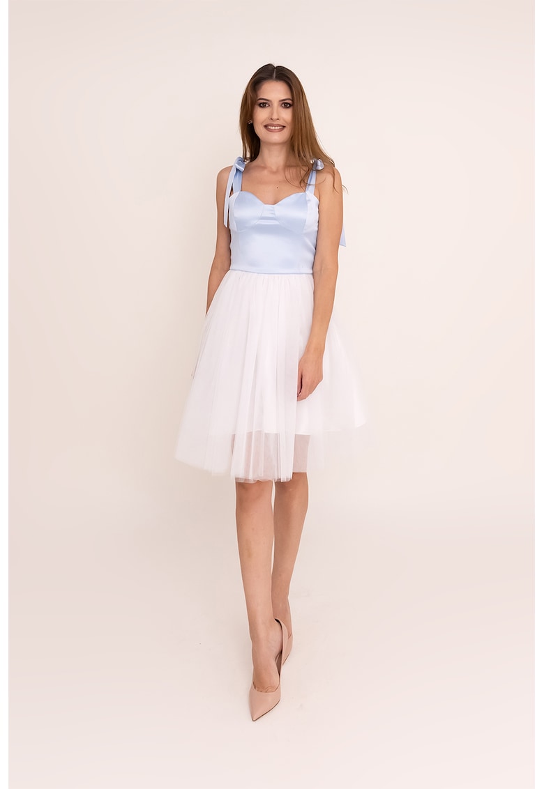 Rochie din tul cu model 2 in 1 Selene